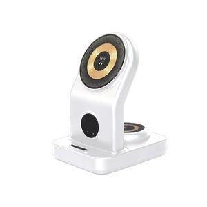 استند شارژر مغناطیسی فراری مدل F200-3in1 Smart Wireless Charging Stand 